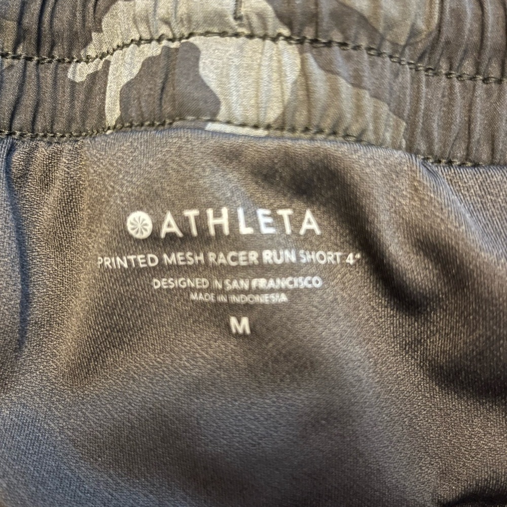 Athleta Printed Mesh Run Racer Short 4” - image 3